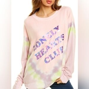 Wildfox Lonely Hearts Club Oversized Crewneck NWT
